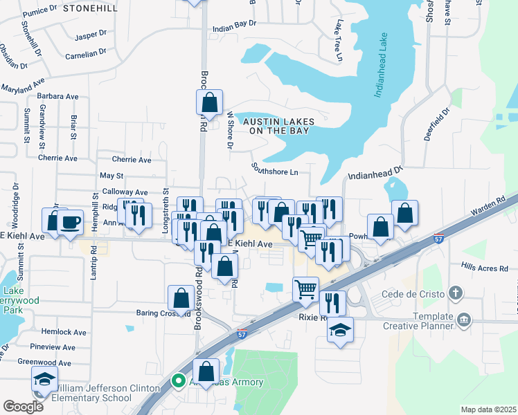 map of restaurants, bars, coffee shops, grocery stores, and more near 100 Manson Road in Sherwood