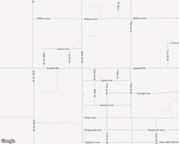 map of restaurants, bars, coffee shops, grocery stores, and more near 7916 Gaskell Rd in Rosamond