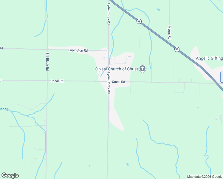 map of restaurants, bars, coffee shops, grocery stores, and more near 15962 Oneal Road in Athens