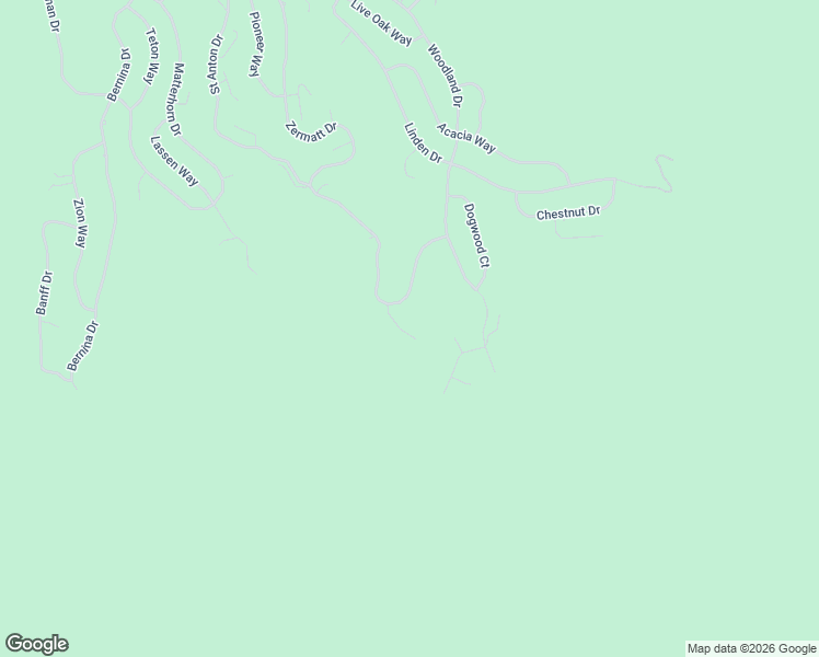 map of restaurants, bars, coffee shops, grocery stores, and more near 1312 Zermatt Court in Pine Mountain Club