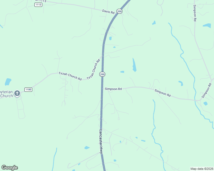 map of restaurants, bars, coffee shops, grocery stores, and more near 10109 Lancaster Highway in Waxhaw