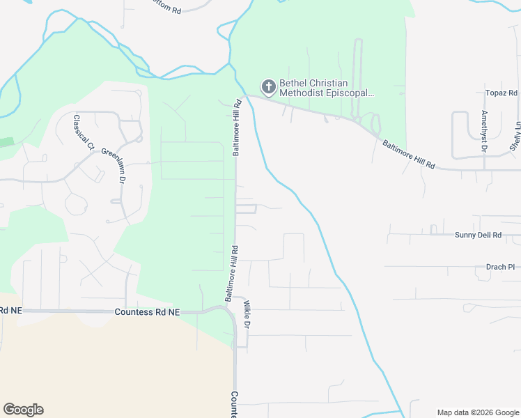 map of restaurants, bars, coffee shops, grocery stores, and more near 245 Baltimore Hill Road in Huntsville
