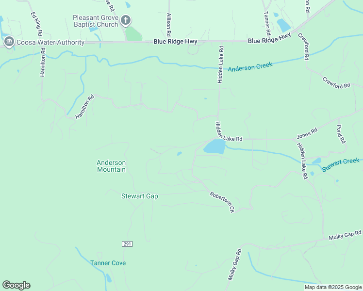 map of restaurants, bars, coffee shops, grocery stores, and more near 154 Bertson Circle in Blairsville