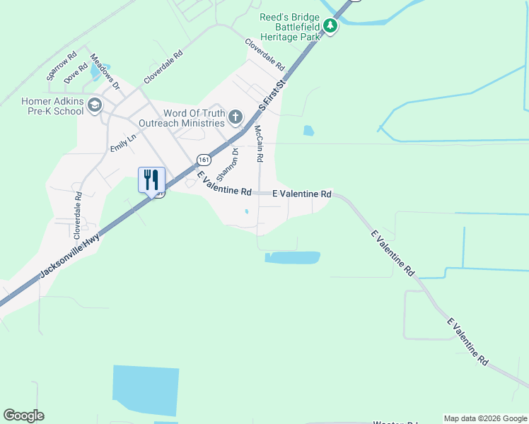 map of restaurants, bars, coffee shops, grocery stores, and more near 300 Noble Street in Jacksonville