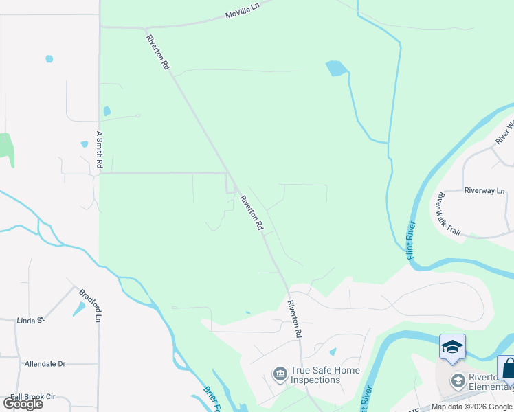 map of restaurants, bars, coffee shops, grocery stores, and more near 460 Riverton Road in Huntsville