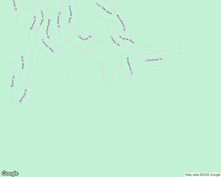 map of restaurants, bars, coffee shops, grocery stores, and more near 1316 Zermatt Court in Pine Mountain Club