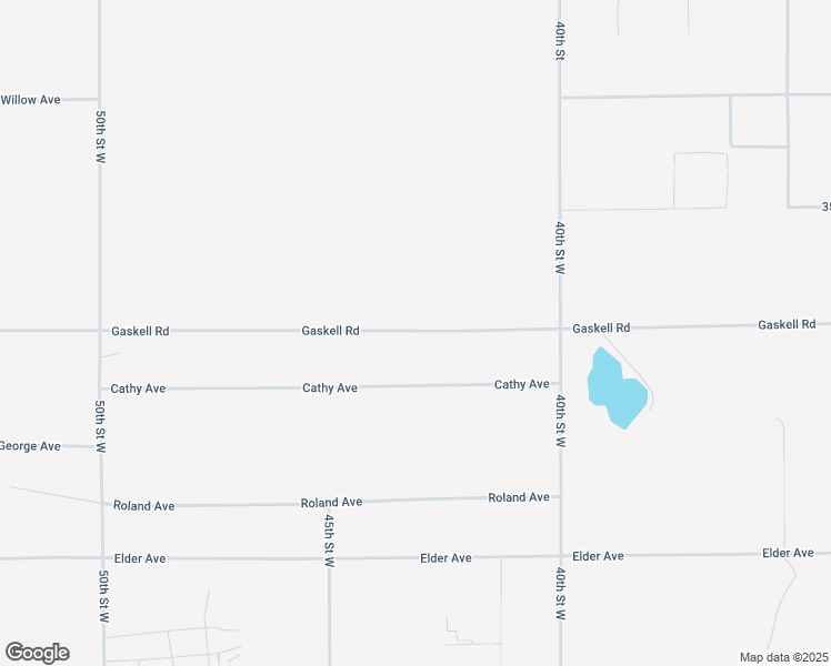 map of restaurants, bars, coffee shops, grocery stores, and more near Gaskell Road in Rosamond