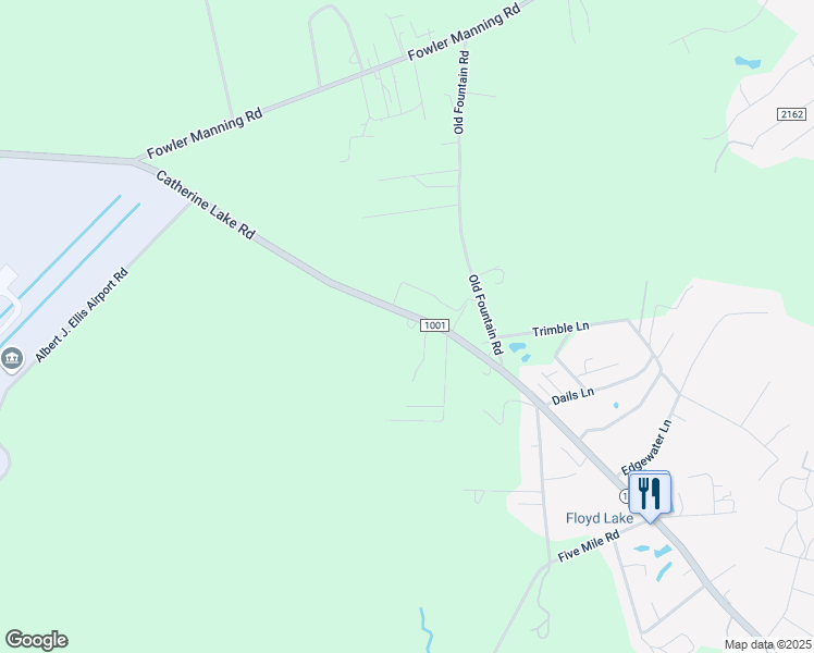 map of restaurants, bars, coffee shops, grocery stores, and more near 2501 Catherine Lake Road in Richlands
