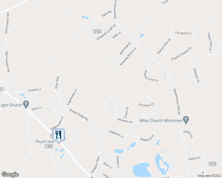 map of restaurants, bars, coffee shops, grocery stores, and more near 202 Stockton Court in Richlands