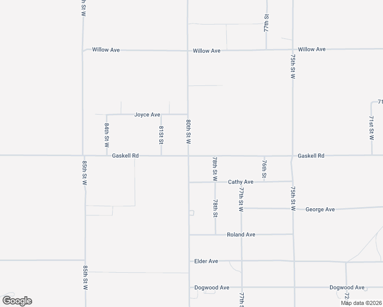 map of restaurants, bars, coffee shops, grocery stores, and more near 7916 Gaskell Road in Rosamond