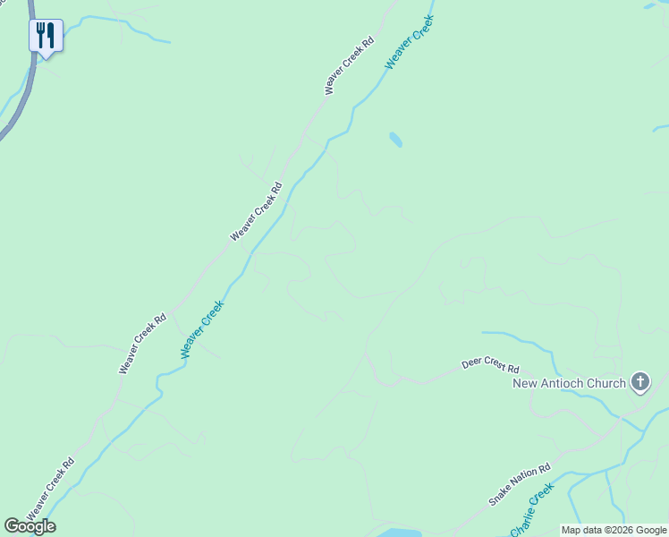 map of restaurants, bars, coffee shops, grocery stores, and more near 629 Weaver Creek Way in Blue Ridge