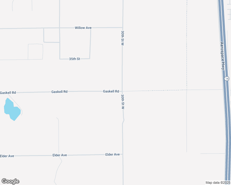 map of restaurants, bars, coffee shops, grocery stores, and more near Gaskell Road in Rosamond