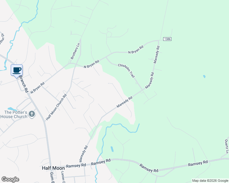 map of restaurants, bars, coffee shops, grocery stores, and more near 1305 North Stage Coach Trail in Jacksonville