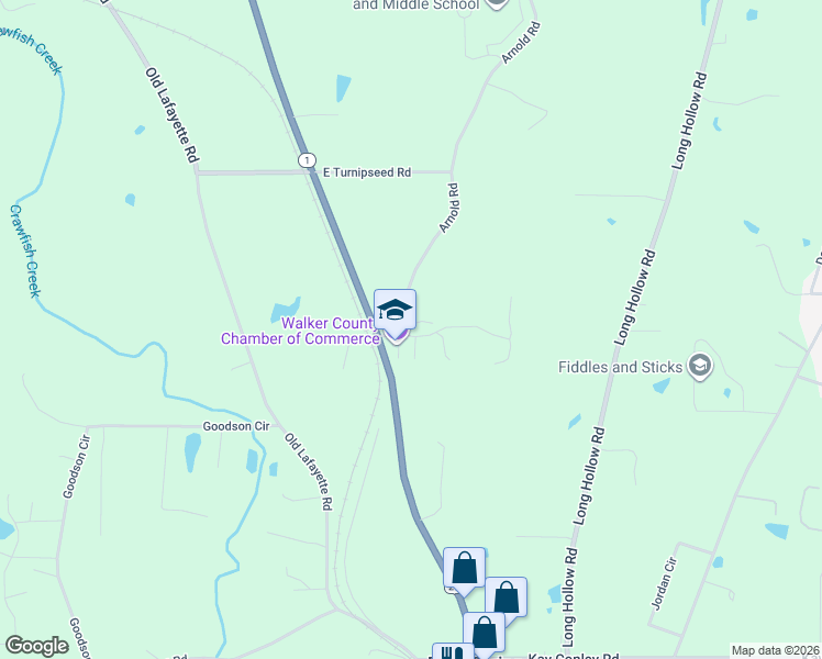 map of restaurants, bars, coffee shops, grocery stores, and more near 13063 North Highway 27 in Rock Spring