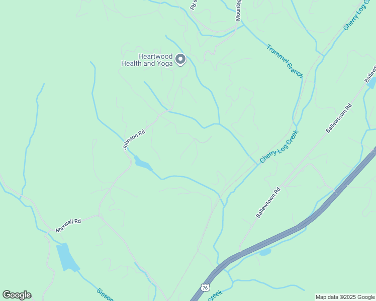 map of restaurants, bars, coffee shops, grocery stores, and more near 287 Cheyenne Trail in Blue Ridge