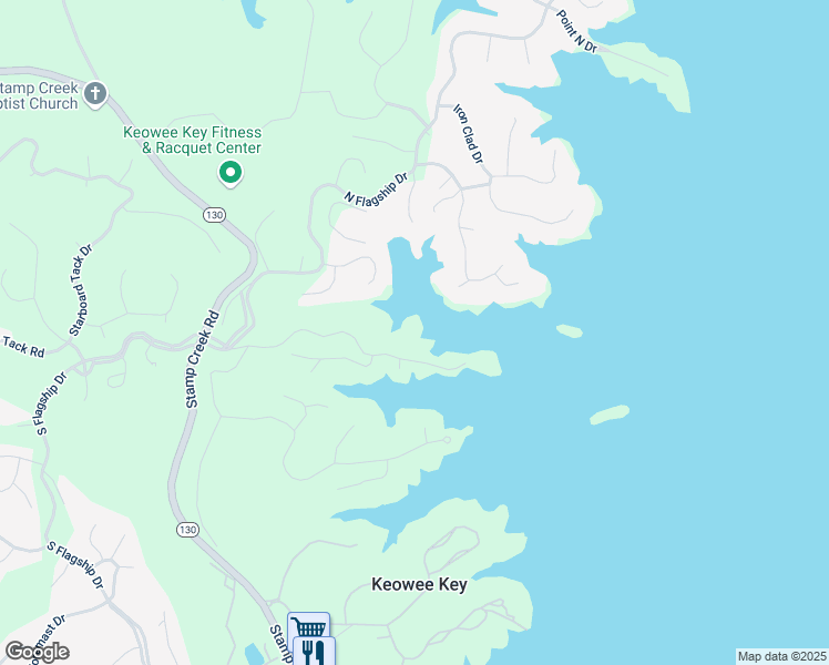 map of restaurants, bars, coffee shops, grocery stores, and more near 519 Tall Ship Drive in Salem