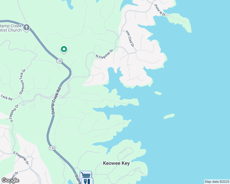 map of restaurants, bars, coffee shops, grocery stores, and more near 519 Tall Ship Drive in Salem