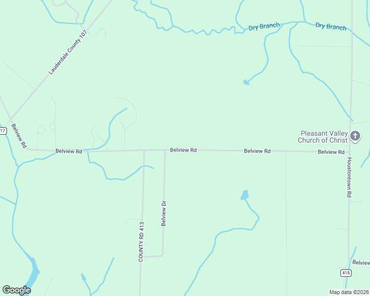 map of restaurants, bars, coffee shops, grocery stores, and more near County Road 31 in Lauderdale County