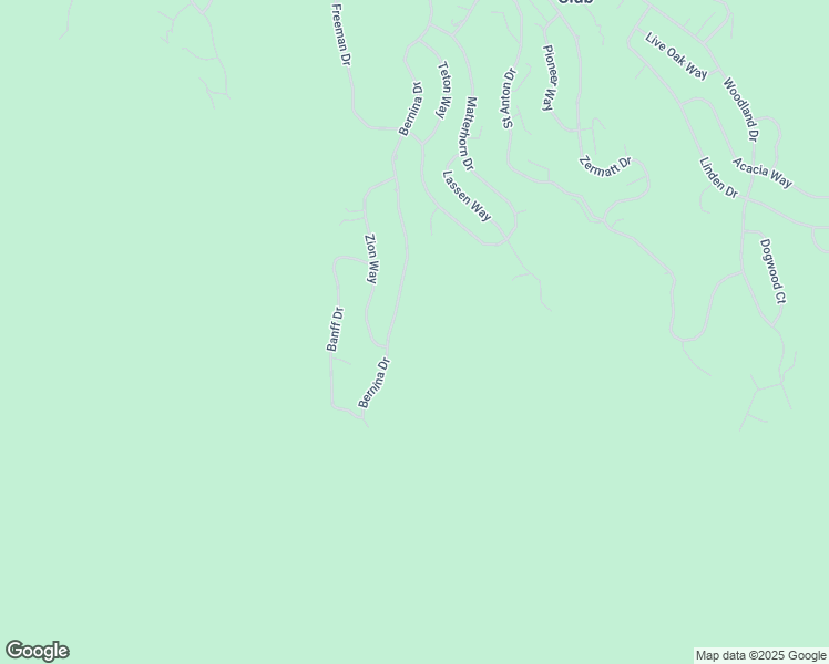 map of restaurants, bars, coffee shops, grocery stores, and more near 1420 Bernina Drive in Pine Mountain Club