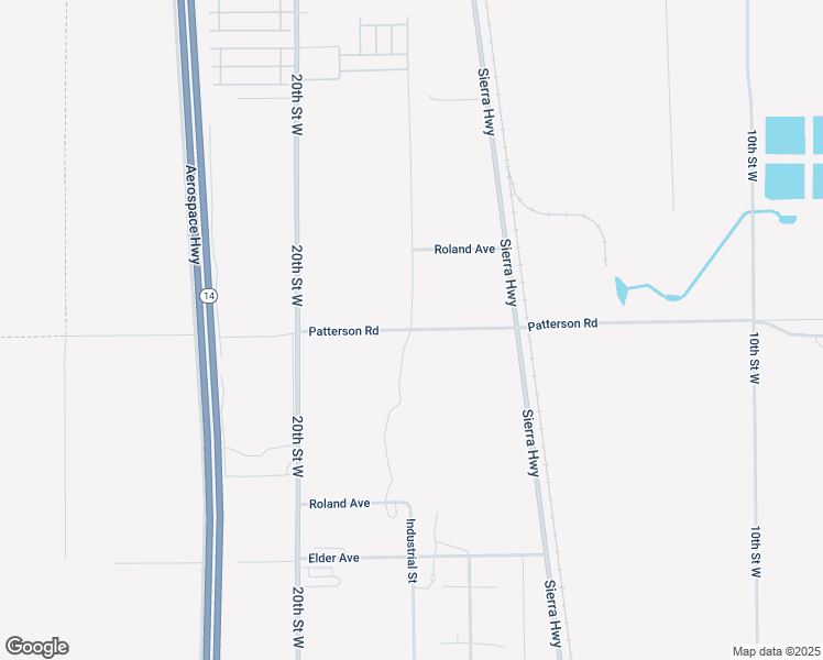 map of restaurants, bars, coffee shops, grocery stores, and more near Industrial Street in Rosamond
