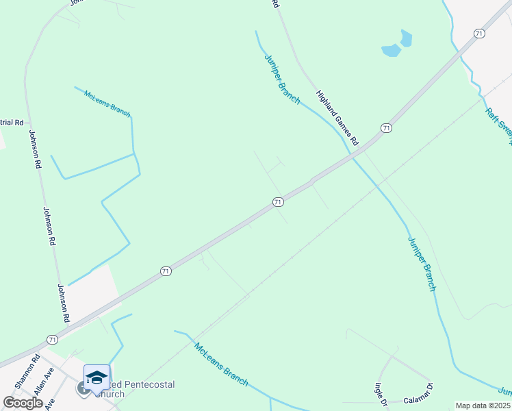 map of restaurants, bars, coffee shops, grocery stores, and more near 13097 North Carolina 71 in Red Springs