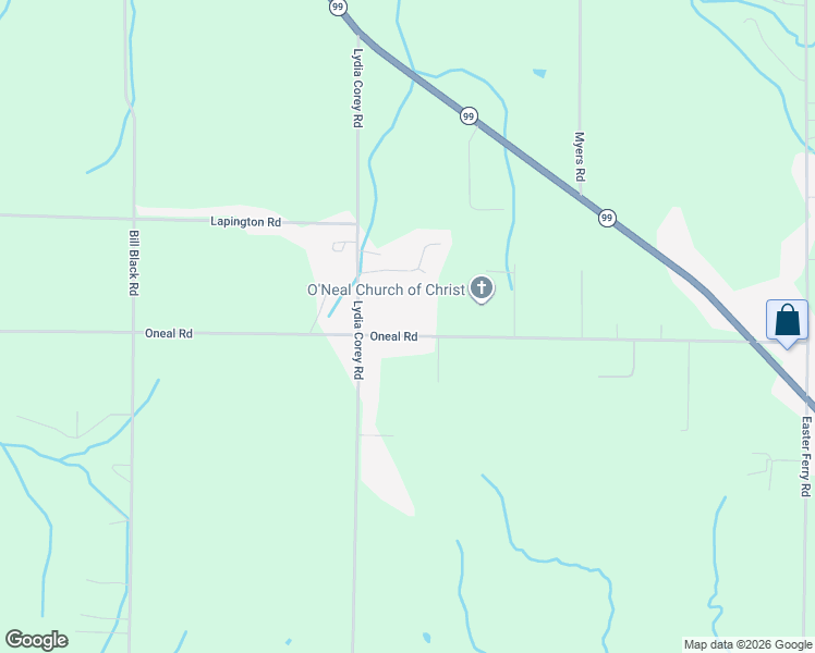 map of restaurants, bars, coffee shops, grocery stores, and more near 16107 Oneal Road in Athens