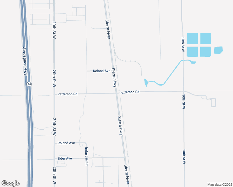 map of restaurants, bars, coffee shops, grocery stores, and more near Sierra Highway in Rosamond