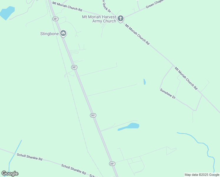 map of restaurants, bars, coffee shops, grocery stores, and more near 164 Breakfast Creek Road in Hamlet