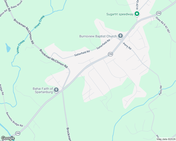 map of restaurants, bars, coffee shops, grocery stores, and more near 112 Abners Run Drive in Greer