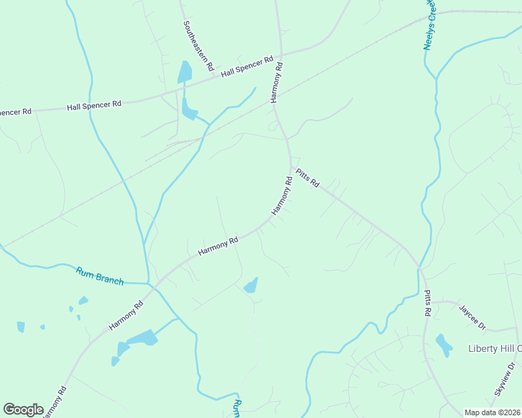 map of restaurants, bars, coffee shops, grocery stores, and more near 3333 Harmony Road in Catawba