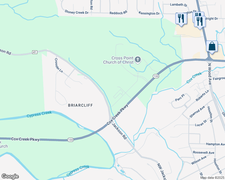 map of restaurants, bars, coffee shops, grocery stores, and more near 2200 County Road 41 in Florence