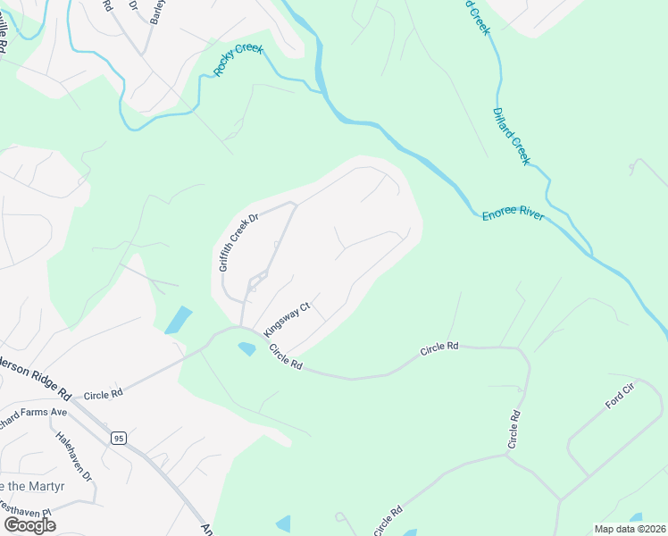 map of restaurants, bars, coffee shops, grocery stores, and more near 108 Griffith Knoll Way in Greer