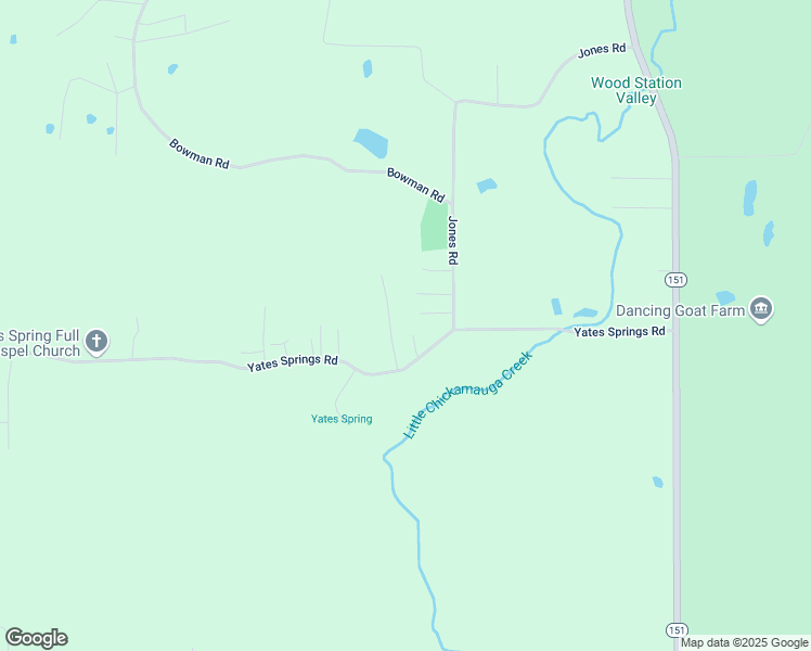 map of restaurants, bars, coffee shops, grocery stores, and more near 78 Albany Lane in Ringgold