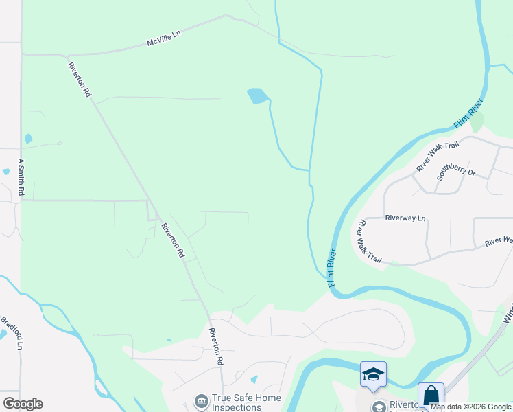 map of restaurants, bars, coffee shops, grocery stores, and more near 493 Riverton Road in Huntsville