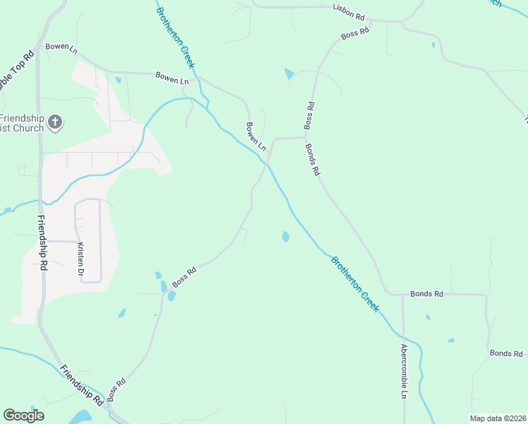 map of restaurants, bars, coffee shops, grocery stores, and more near 1899 Boss Road in Chickamauga