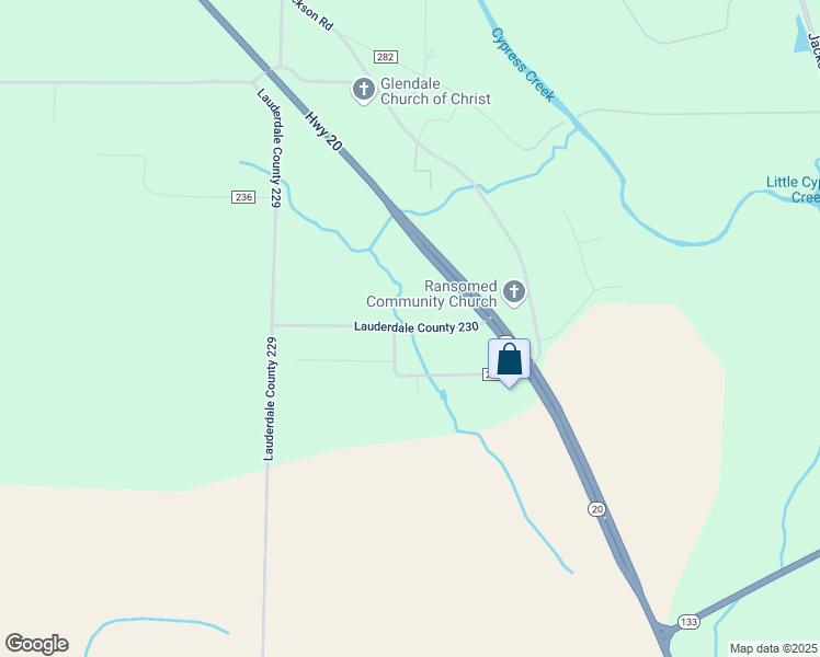 map of restaurants, bars, coffee shops, grocery stores, and more near 85 Lauderdale County 230 in Florence