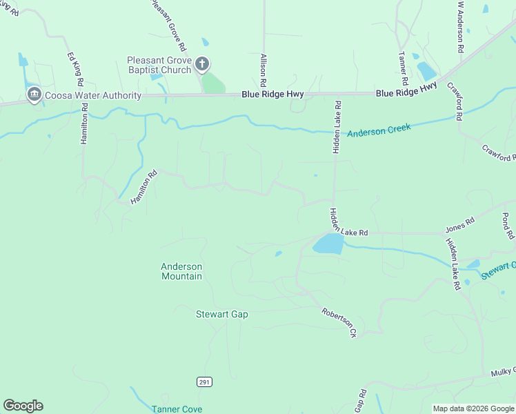 map of restaurants, bars, coffee shops, grocery stores, and more near 321 Hamilton Road in Blairsville