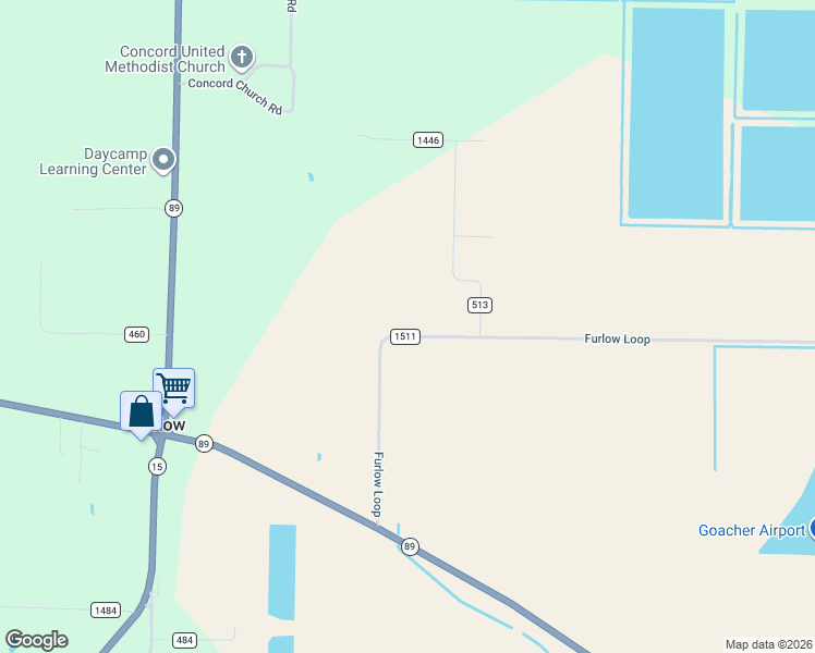 map of restaurants, bars, coffee shops, grocery stores, and more near 406 Furlow Loop in Lonoke