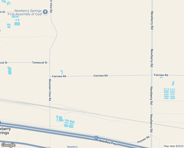 map of restaurants, bars, coffee shops, grocery stores, and more near 45230 Fairview Road in Newberry Springs