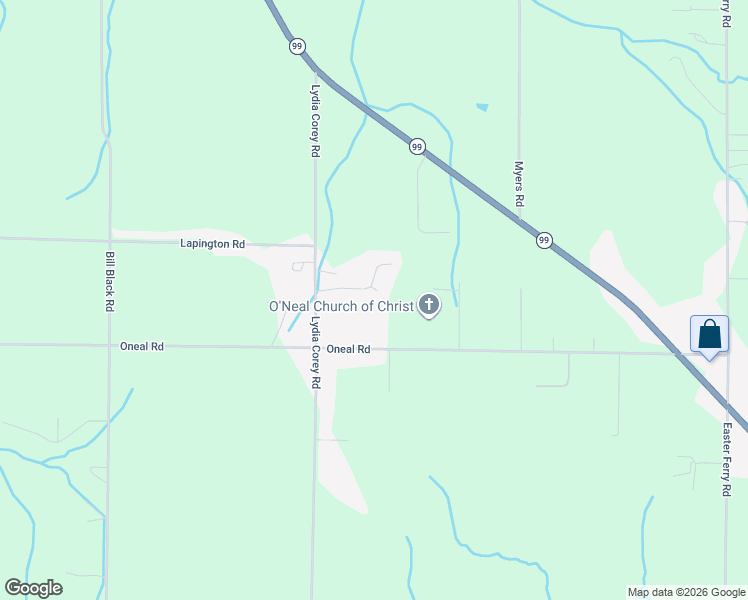 map of restaurants, bars, coffee shops, grocery stores, and more near 16107 Oneal Road in Athens