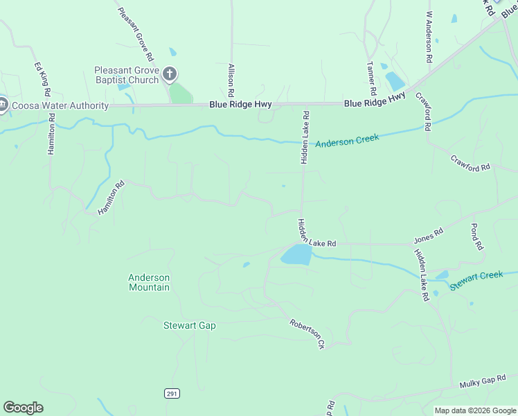 map of restaurants, bars, coffee shops, grocery stores, and more near 2832 Critter Haven Drive in Blairsville