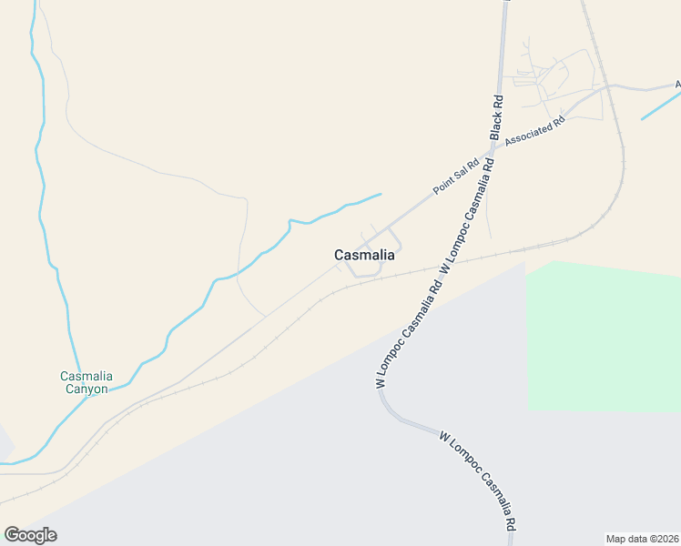 map of restaurants, bars, coffee shops, grocery stores, and more near 3451 Point Sal Road in Casmalia