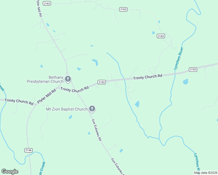 map of restaurants, bars, coffee shops, grocery stores, and more near 1821 Trinity Church Road in Monroe