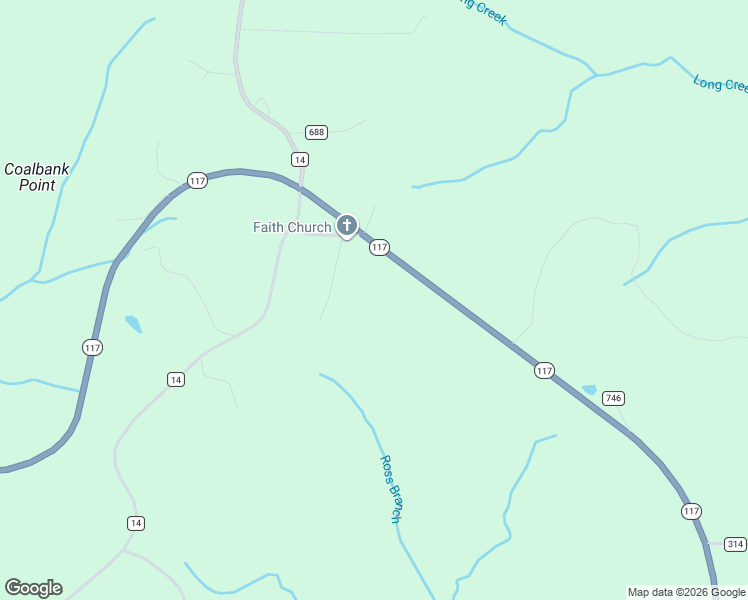 map of restaurants, bars, coffee shops, grocery stores, and more near 62 County Road 680 in Flat Rock