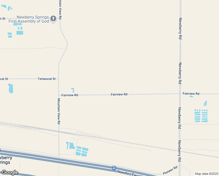 map of restaurants, bars, coffee shops, grocery stores, and more near 45230 Fairview Road in Newberry Springs