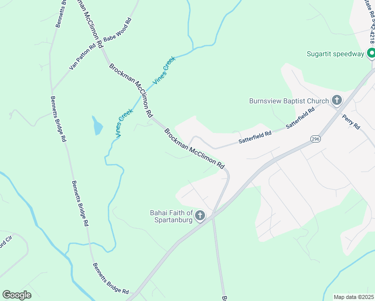 map of restaurants, bars, coffee shops, grocery stores, and more near 1704 Brockman McClimon Road in Greer