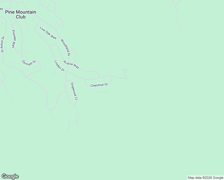 map of restaurants, bars, coffee shops, grocery stores, and more near 15025 Chestnut Court in Pine Mountain Club