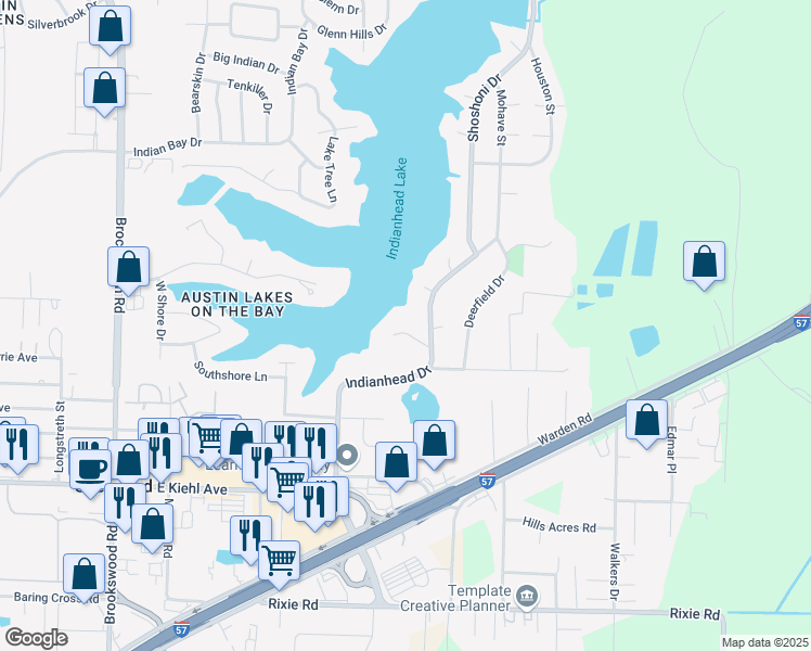 map of restaurants, bars, coffee shops, grocery stores, and more near 5 Dunfrettin Place in Sherwood