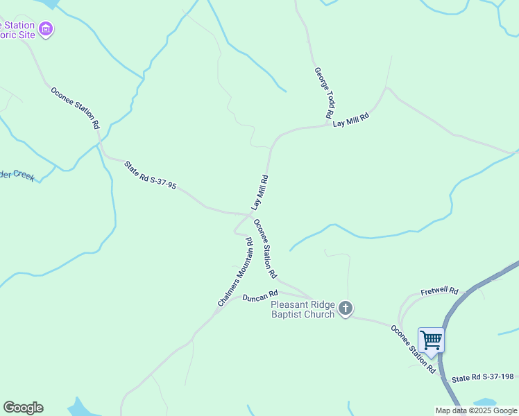 map of restaurants, bars, coffee shops, grocery stores, and more near 110 Lay Mill Road in Walhalla