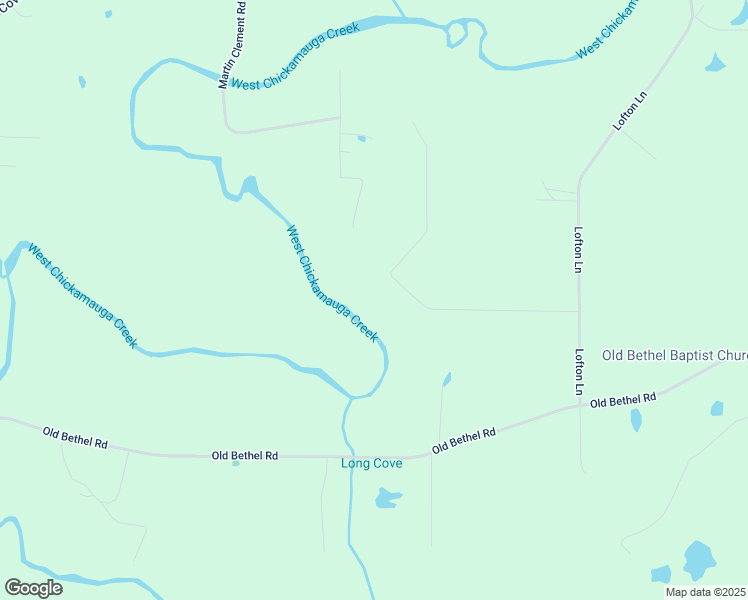map of restaurants, bars, coffee shops, grocery stores, and more near 451 Meadow Drive in Chickamauga
